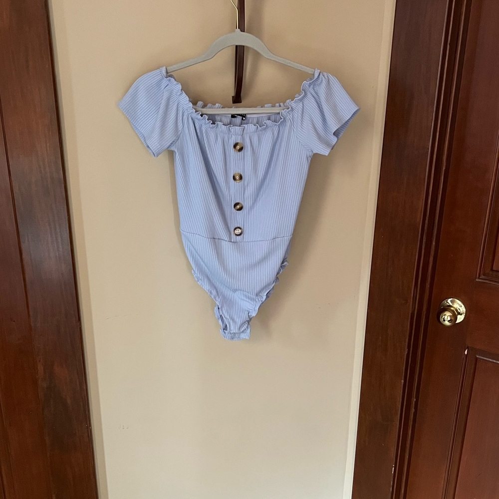 Zaful off the shoulder body suit!
